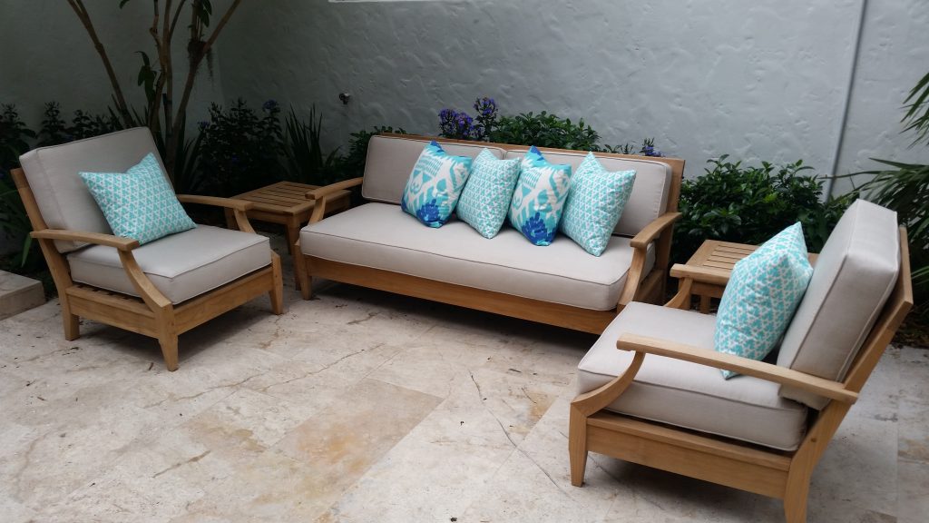 teal patio cushions